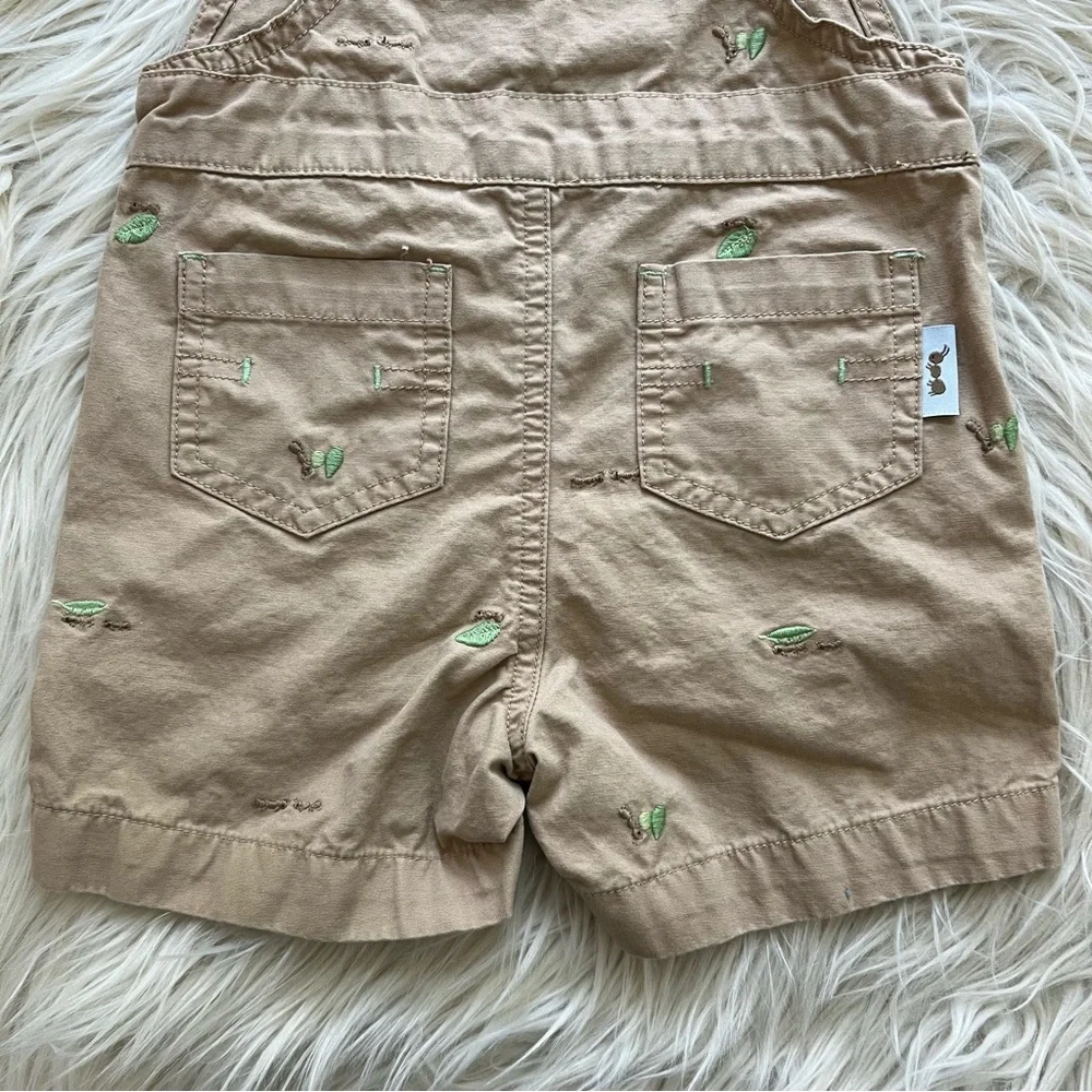 Vintage Y2K Gymboree Beige Ant Embroidered Overalls Shorts Baby Size 6-12 Months - Picture 10 of 10